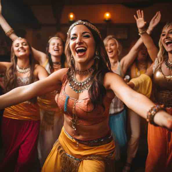 belly dance hen party